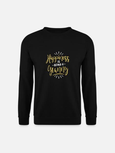 Happiness Granny - Unisex Sweatshirt - black