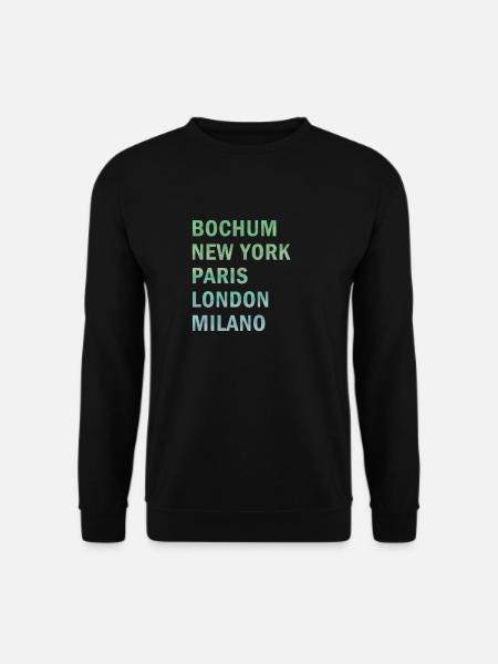 Metropole Bochum - Unisex Pullover - Schwarz