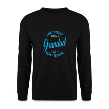 I'm a Grandad - Unisex Sweatshirt - black - Front - Alina (178cm) & Michal (187cm)
