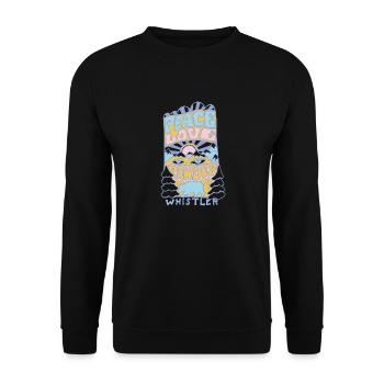 peace love powder - Unisex Sweatshirt - black - Front - Alina (178cm) & Michal (187cm)