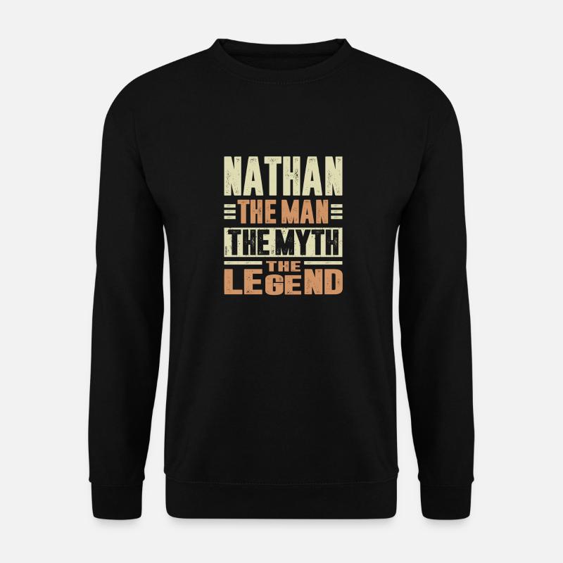 Nathan The Man - Unisex Sweatshirt - black
