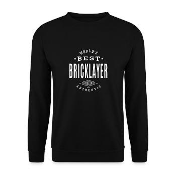 Best Bricklayer - Unisex Sweatshirt - black - Front - Alina (178cm) & Michal (187cm)