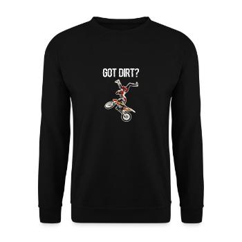 Dirt Bike - Got Dirt? - Unisex Sweatshirt - black - Front - Alina (178cm) & Michal (187cm)