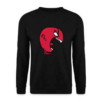 bigmonster - Sweat-shirt Unisexe - noir - Devant - Alina (178cm) & Michal (187cm)
