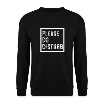 S'il vous plaît ne déranger - Sweat-shirt Unisexe - noir - Devant - Alina (178cm) & Michal (187cm)