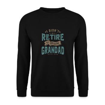 Professional Grandad - Unisex Sweatshirt - black - Front - Alina (178cm) & Michal (187cm)