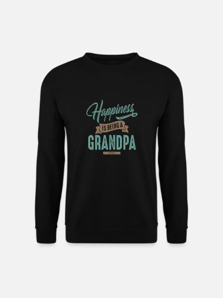 Happiness Grandpa - Unisex Sweatshirt - black