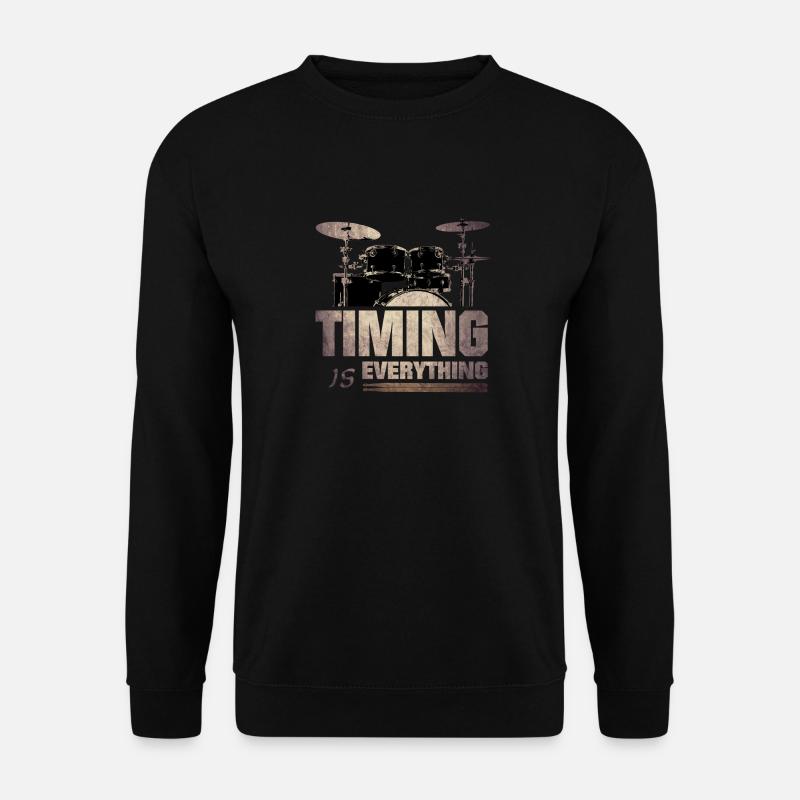 Timing is everything - Unisex Pullover - Schwarz