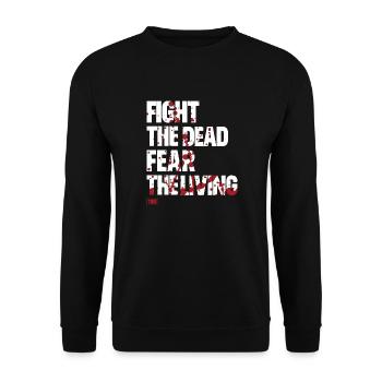 FIGHT THE DEAD FEAR THE LIVING - Unisex Pullover - Schwarz - Vorne - Alina (178cm) & Michal (187cm)