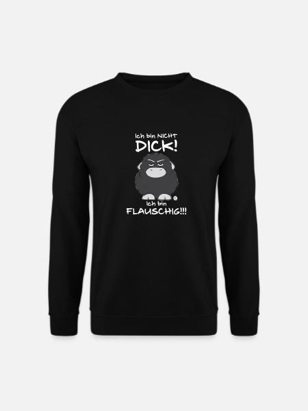 Olaf. Ich bin nicht Dick! Für farbige T-Shirts!! - Unisex Pullover - Schwarz