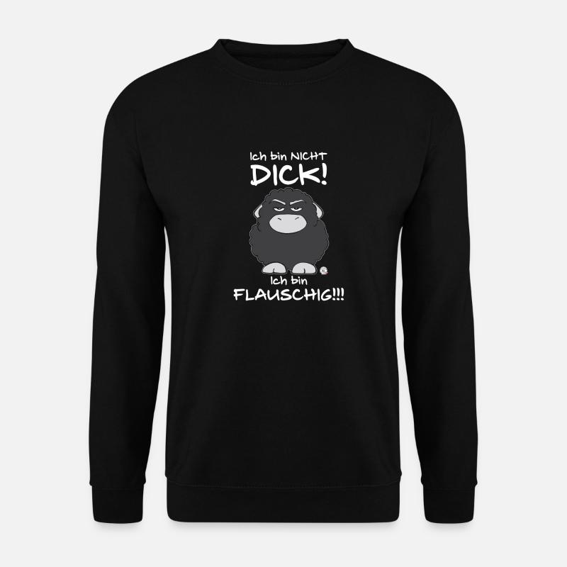 Olaf. Ich bin nicht Dick! Für farbige T-Shirts!! - Unisex Pullover - Schwarz