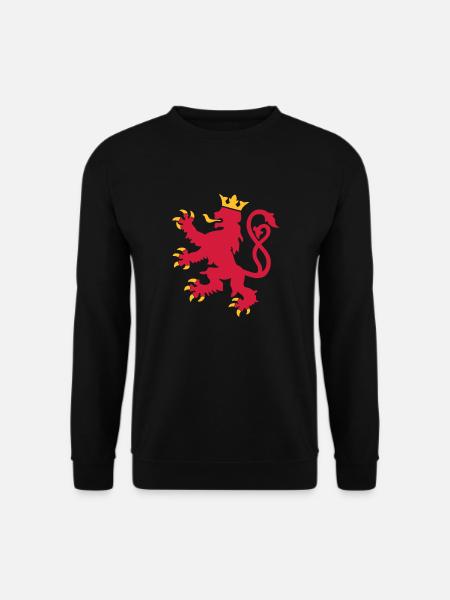 lion du luxembourg symbole drapeau - Sweat-shirt Unisexe - noir