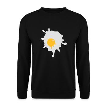 Fried egg - V2 - Unisex Sweatshirt - black - Front - Alina (178cm) & Michal (187cm)