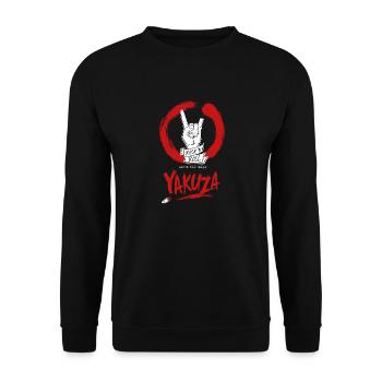 Metal Sign Yakuza Zen - Unisex Pullover - Schwarz - Vorne - Alina (178cm) & Michal (187cm)