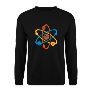 Cute Physics - Unisex Sweatshirt - black - Front - Alina (178cm) & Michal (187cm)