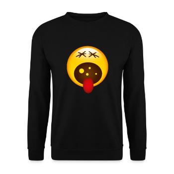 Smiley Screaming - Unisex Pullover - Schwarz - Vorne - Alina (178cm) & Michal (187cm)