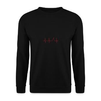 EKG Whisky Pot Still - Unisex Pullover - Schwarz - Vorne - Alina (178cm) & Michal (187cm)