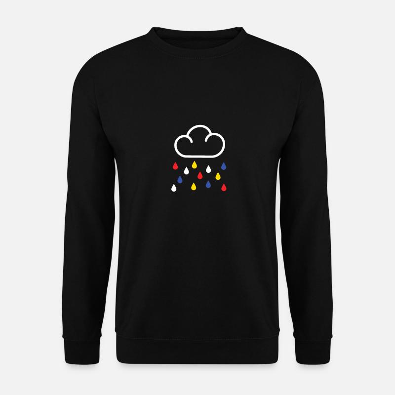 Der Regen von Mondrian - Unisex Pullover - Schwarz