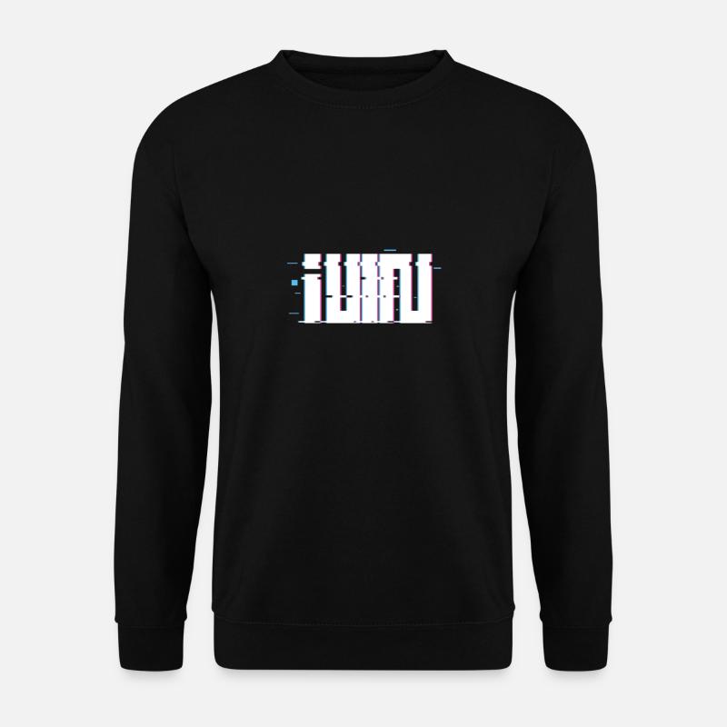 Gidle Logo Glitch - Unisex Pullover - Schwarz