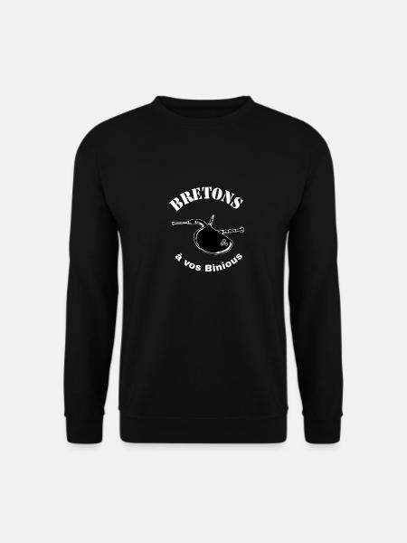 Brittany biniou - Unisex Sweatshirt - black