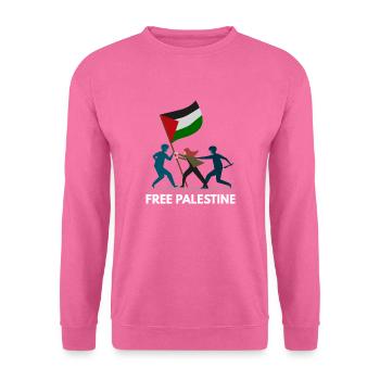 Palestine libre - Sweat-shirt Unisexe - rose - Devant