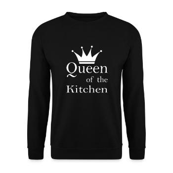 Kochen backen Kitchen - Unisex Pullover - Schwarz - Vorne - Alina (178cm) & Michal (187cm)