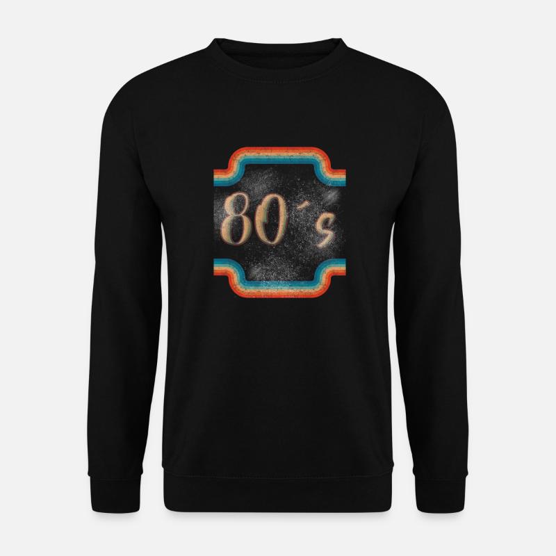 80s ohne - Unisex Pullover - Schwarz