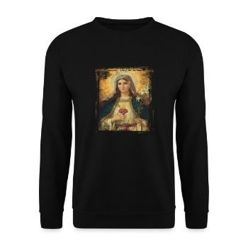 Jesus Maria Holly Mary - Unisex Sweatshirt - black - Front - Alina (178cm) & Michal (187cm)