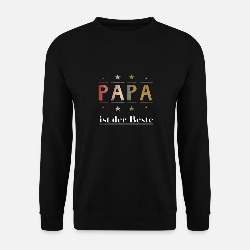Papa - Unisex Pullover - Schwarz