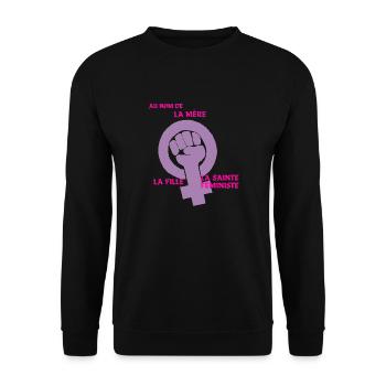 La Sainte Trinité - Sweat-shirt Unisexe - noir - Devant - Alina (178cm) & Michal (187cm)