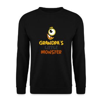 Grandpa's little monster - Sweat-shirt Unisexe - noir - Devant - Alina (178cm) & Michal (187cm)