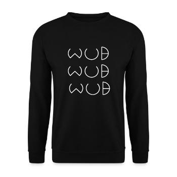 wub wub wub - Sweat-shirt Unisexe - noir - Devant - Alina (178cm) & Michal (187cm)