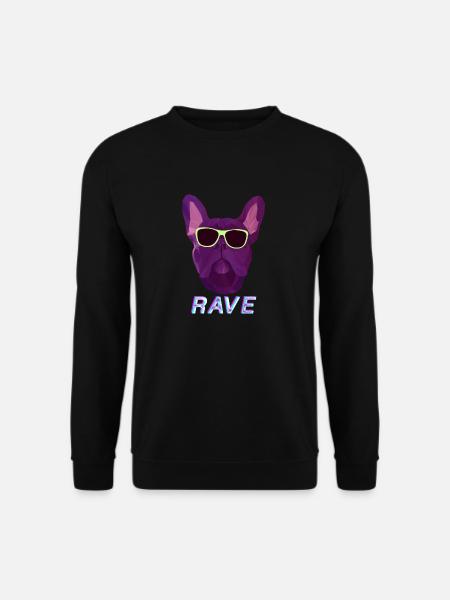 RAVE Bulldogge - Unisex Pullover - Schwarz