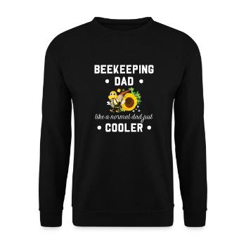 Beekeeping dad gift for beekeeper humor - Sweat-shirt Unisexe - noir - Devant - Alina (178cm) & Michal (187cm)