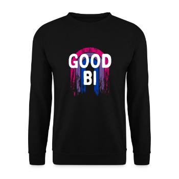 Good Bi Bisexual Pride Month Bi Pride LGBT - Unisex Sweatshirt - black - Front - Alina (178cm) & Michal (187cm)