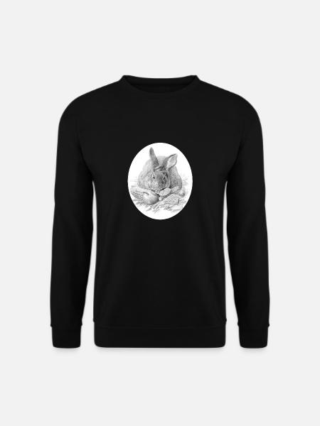 Kaninchen - Unisex Pullover - Schwarz