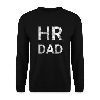 Human Resources HR Dad - Unisex Sweatshirt - black - Front - Alina (178cm) & Michal (187cm)