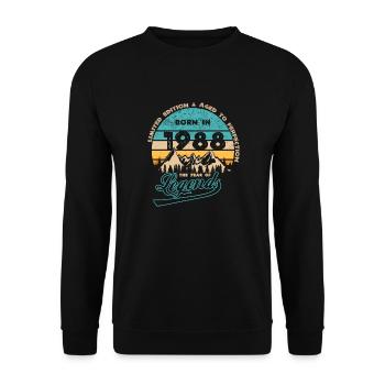 Legends 1988 - Unisex Sweatshirt - black - Front - Alina (178cm) & Michal (187cm)