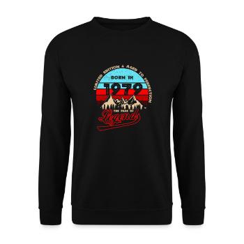 Legends 1979 - Unisex Sweatshirt - black - Front - Alina (178cm) & Michal (187cm)