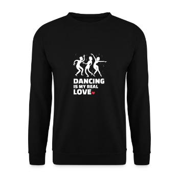 Ich Liebe Es Zu Tanzen - Unisex Pullover - Schwarz - Vorne - Alina (178cm) & Michal (187cm)