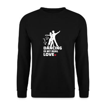 Ich Liebe Es Zu Tanzen - Unisex Pullover - Schwarz - Vorne - Alina (178cm) & Michal (187cm)