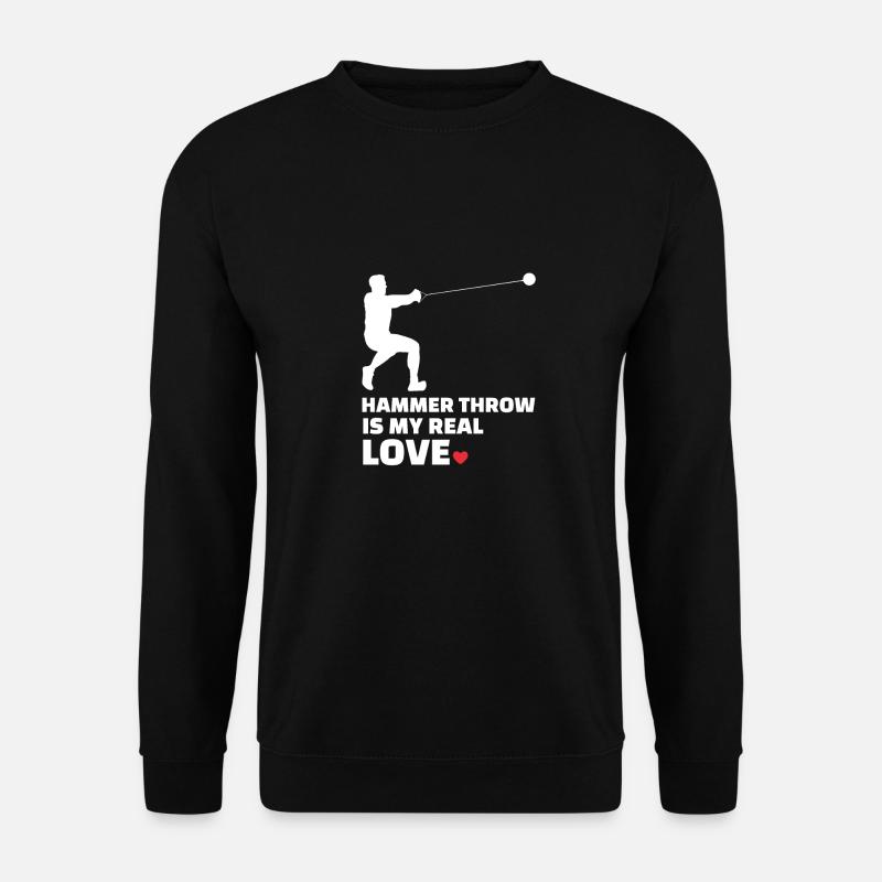 I love hammer throw - Unisex Sweatshirt - black