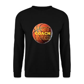 Le meilleur entraîneur de basketball. Cadeau pour le formateur - Sweat-shirt Unisexe - noir - Devant - Alina (178cm) & Michal (187cm)