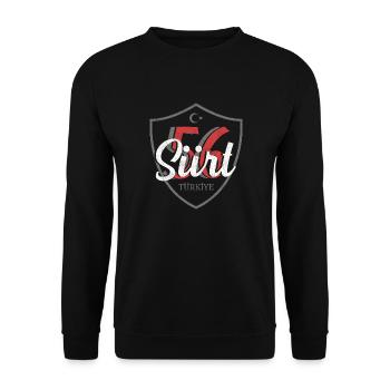 Siirt - Unisex Sweatshirt - black - Front - Alina (178cm) & Michal (187cm)