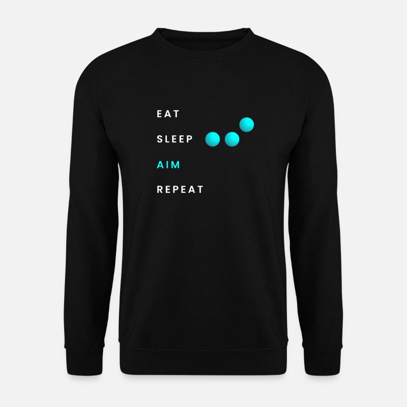 Manger Sommeil Objectif Répéter - Sweat-shirt Unisexe - noir
