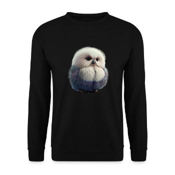 Chouette poussin Chemise pour les amoureux des oiseaux - Sweat-shirt Unisexe - noir - Devant - Alina (178cm) & Michal (187cm)