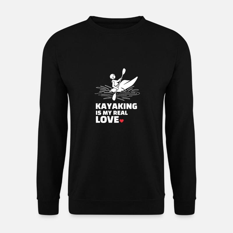 I love kayaking - Unisex Sweatshirt - black