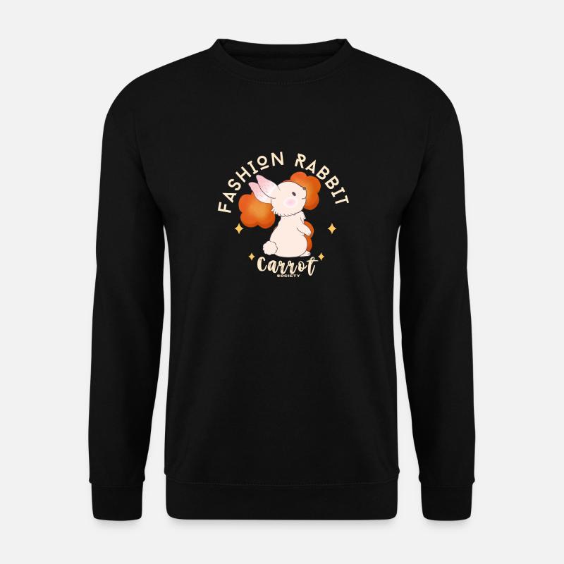 Mode Kaninchen - Unisex Pullover - Schwarz
