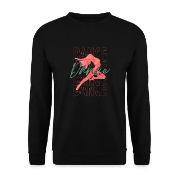 Klassischer Tanz - Unisex Pullover - Schwarz - Vorne - Alina (178cm) & Michal (187cm)