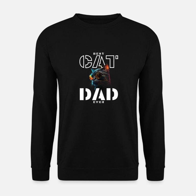 Daddy cat - Unisex Sweatshirt - black